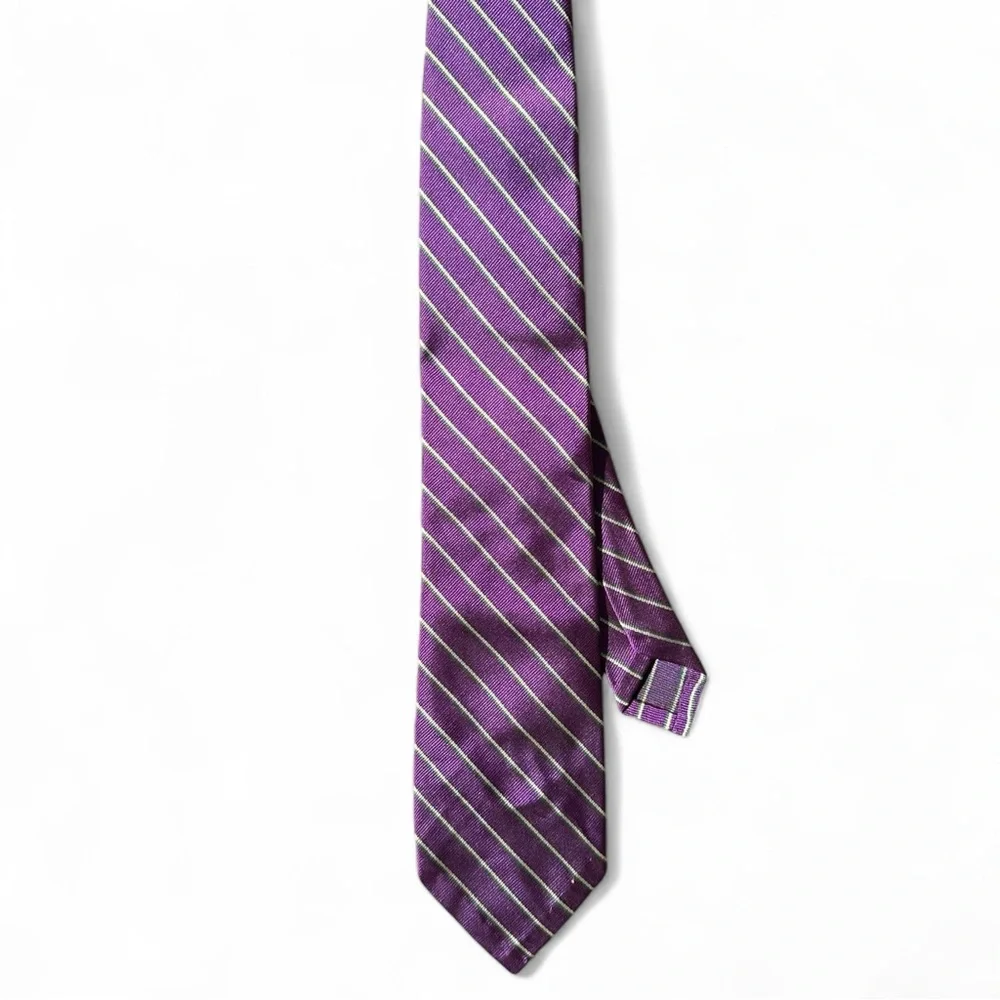 Vintage Polo by Ralph Silk Lauren Diagonal Striped Tie